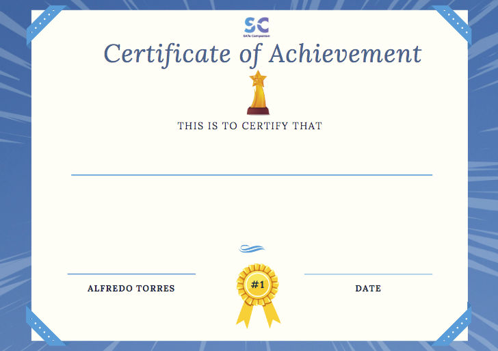 Certificate Templates | SATs Companion